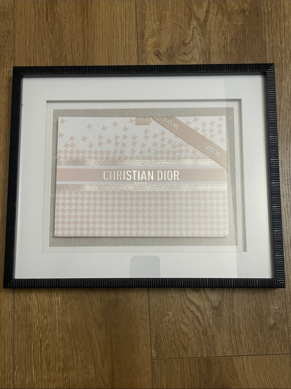 Christian Dior Framed Shopping Bag in Blush Pink and Silver